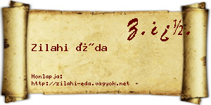 Zilahi Éda névjegykártya